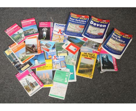 A bag of ordnance survey maps to include Sheffield &amp; Doncaster, Whitby &amp; Esk Dale etc.  