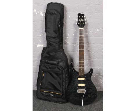 Tokai electric guitar PRS style with wilkinson tremelo serial number CN12080132 with gig bag  