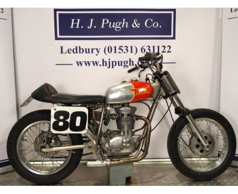 BSA B44 flat tracker. 1967. 500ccFrame No. B252220No engine number stamped (V5 states B50 TT8890)Runs and rides, Last ridden 