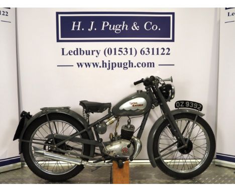 Royal Enfield RE2 Flying Flea motorcycle. 1952. 125cc.Engine No. RE40777Part of a private collection. Engine turns over with 
