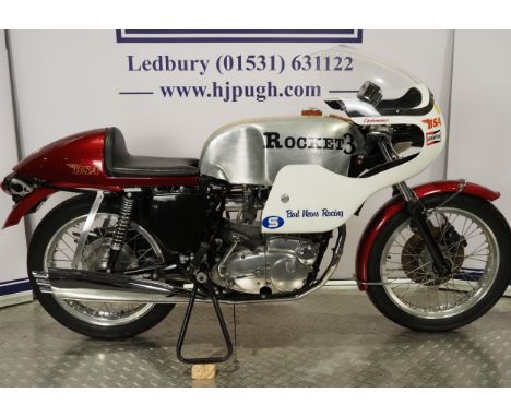 BSA Rocket 3 Production racer motorcycle. 1971. 741cc.In running order.Frame No. KE00108Engine No. KE00108Was raced in South 