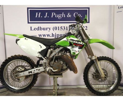 Kawasaki KX125 motocross bike. 2003.Engine last running in January 2025/Purchased in 2003 by previous owners and done little 