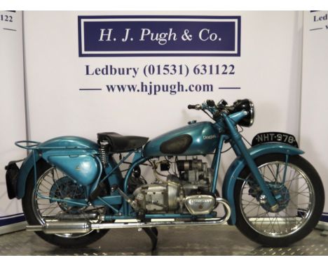 Douglas Mk 4 Sports motorcycle. 1950. 350ccFrame No. 8942/S4Engine No. 8942/S4Part of a private collection. Engine turns over