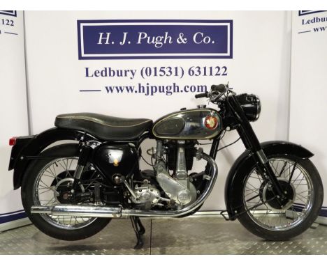 BSA B33 motorcycle. 1958. 500cc. 1950Engine No. BB33 1737Part of a private collection. Engine turns over with compression. Be