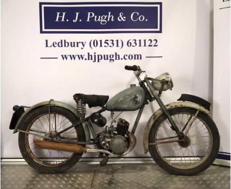 Royal Enfield Flying Flea motorcycle project. 125cc. 1949Frame No. 30277Engine No. 27384 (doesn't match V5)  Been dry stored 