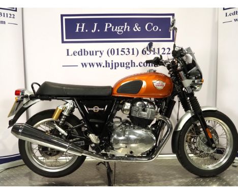 Royal Enfield Interceptor motorcycle. 2022. 648cc. Runs and rides, last ridden November 24. Was purchased from a deceased est
