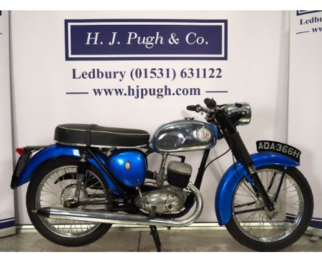 BSA Bantam B175 motorcycle. 1970. 175ccFrame No. GC01301 B175Engine No. GC01301 B1754 Speed.Part of a private collection. Eng
