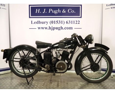Royal Enfield lightweight motorcycle. 250cc. 1934Frame No. 26444Engine No. A3951First registered in the UK 1960 but believed 