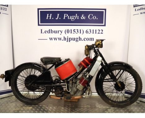 Scott Super Squirrel motorcycle. 1926. 596ccEngine No. Y8279Non runner but engine turns over and gears select, it is a good b