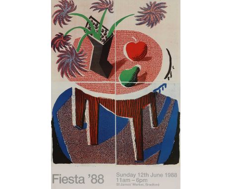 David Hockney OM CH RA (b.1937)'Fiesta '88', 1988offset lithograph in colours63 x 43cm, unframedCondition ReportPreviously ro