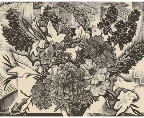 ▴ Iain Macnab (1890-1967)'Summer Bouquet'wood engraving, signed 'IAIN MACNAB' in pencil l.r., inscribed with title and number