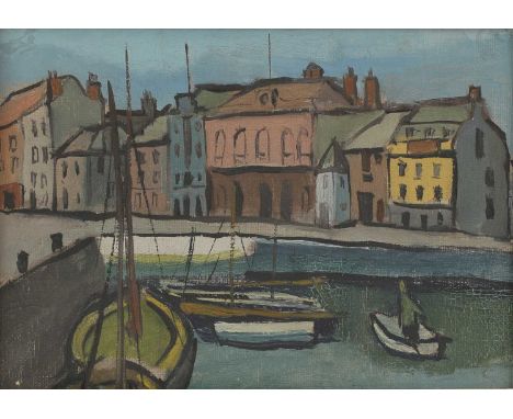 A Weinberg (20th century)Harbour sceneinscribed 'A.WEINBERG' verso, oil on canvas17.5 x 23cmCondition ReportFramed: 23.5 x 30