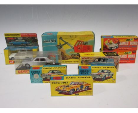 Dinky and Corgi. Dinky 407 Ford Transit Van, with Kenwood decals (loose); together with Corgi 275 Rover 2000 TC in white, 325