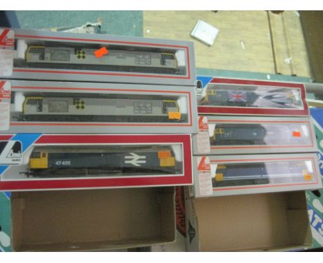 Lima; six boxed British Rail locomotives, 60032 William Booth, 60004, Lochnagar, 47455 British Rail, 47164, 47401 North Easte