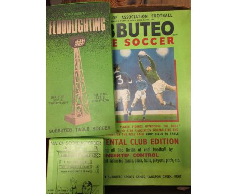 Subbuteo Football and Rugby sets, plastic Meccano sets, Action Man soldier, boxed and accessories  