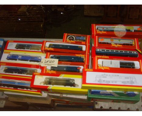 Hornby; ten boxed diesel locomotives, 60078 Mainline, 50037 Illustrious, 47406 British Rail, Rail Riders, British Rail Class 