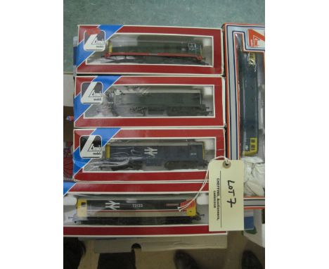 Lima; five boxed diesel locomotives, 20064 River Sheaf, D8138 British Railways, 20171 British Rail, 73123 Gatwick Express (Br