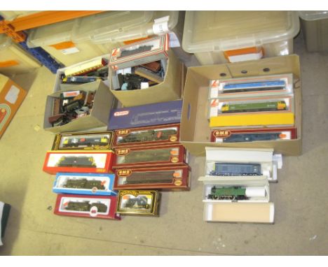 Wrenn 0-6-2 tank engine boxed near mint, Bo-Bo diesel electric boxed near mint, together with various other boxed locomotives