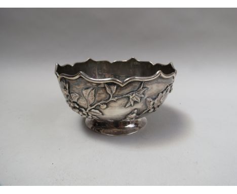 A Chinese silver bowl, marks to base.  152g