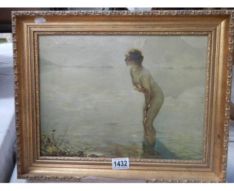 A gilt framed print on board, COLLECT ONLY.