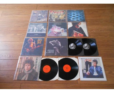 Collection of Bob Dylan and Who vinyl LP's Generally Excellent condition