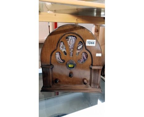 A wooden battery clock 