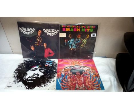 4 Jimi Hendrix LPs Kiss the Sky, AXIS Bold as Love, Are You Experienced, Smash Hits excellent condition or aboveBoth on track