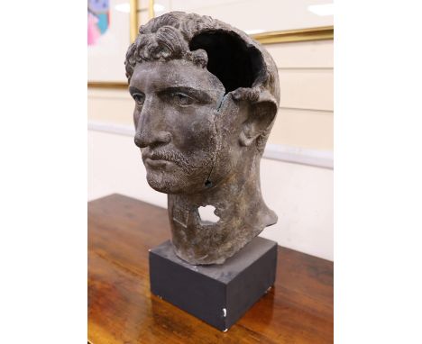 After the antique - bronze finished portrait bust