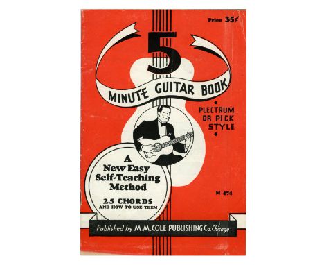 A copy of the 5 Minute Guitar Book which was previously owned by Queen bassist John Deacon during his childhood. The book was
