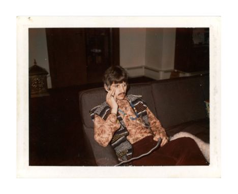 An original sixties colour photograph of Ringo Starr taken in summer 1967 at his home, Sunny Heights. Ringo has handwritten ‘