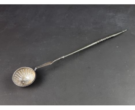 A silver ladle, having composition handle, by&nbsp;Hampton Utilities, Birmingham 1973.