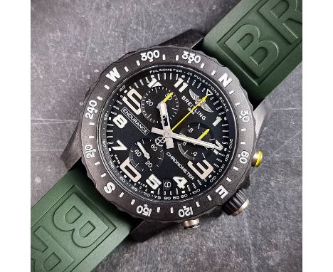 A Breitling 'Endurance Pro' chronograph 'Breitlight' quartz wristwatch, 44mm, Ref. X8230, Serial No. 8086220, on original rub