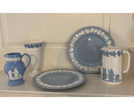 A selection of Wedgewood embossed jasperware