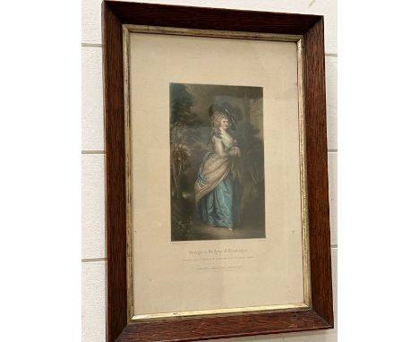 A print of the Duchess of Devonshire 19 cm x 12 cm