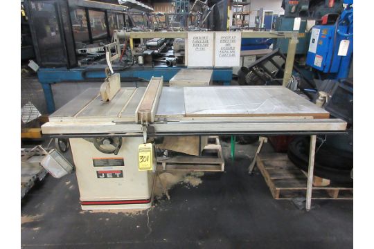 JET 12'' TILTING ARBOR SAW TABLE SAW; MODEL JTAS-12X-3LFR, S/N 906046