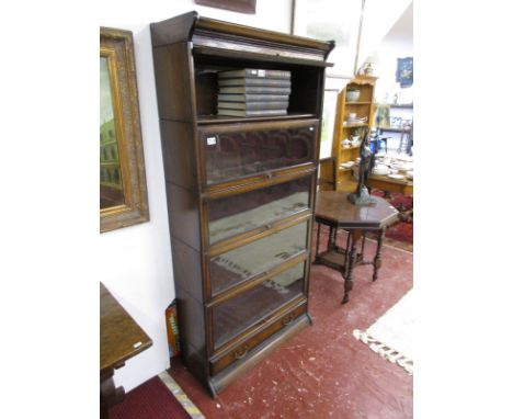 Globe Wernicke style 5 section oak bookcase