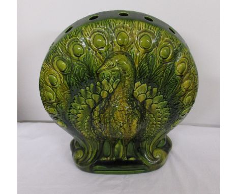 Ault Pottery green glazed Peacock Vase, individualistic design, attributed to Christopher Dresser Est - £150 to £250
It appea