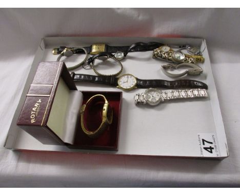 Collection of ladies & gent's watches to include Rotary