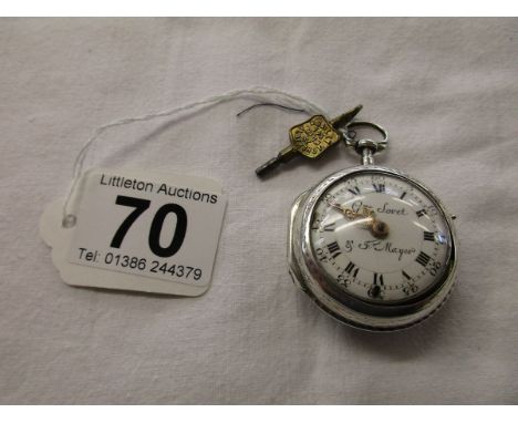 Early silver pocket watch - Est £200 - £300
The silver pocket watch was continental with silver casing. Switzerland, 18 centu