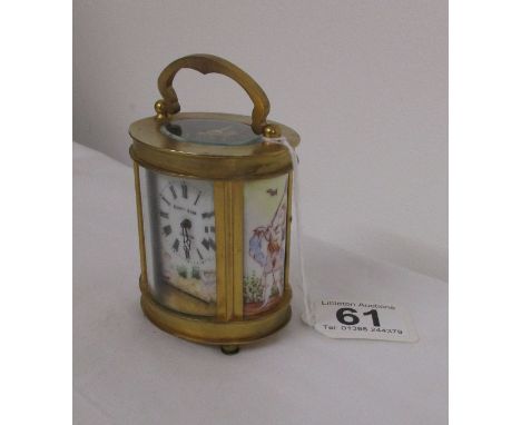 Fine miniature carriage clock in working order