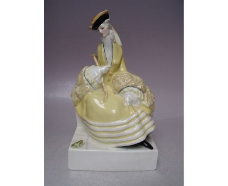 A ROYAL WORCESTER LADY THE FROG FIGURINE No. 3142, modelled by G M Parnell A/F