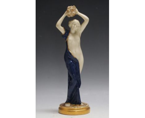 ROYAL WORCESTER SEMI NUDE FIGURE, H 26 cm