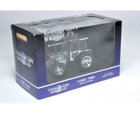 Universal Hobbies 1/32 farm model issue comprising Limited Edition Ford 7810 Tractor World 2011, excellent hence secure in or