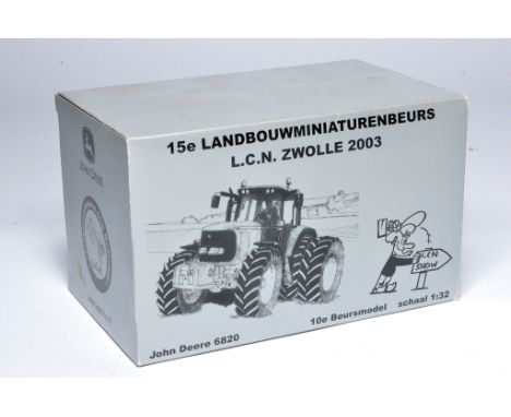 Siku farm model issue comprising Limited Edition John Deere 6820 Tractor L.C.N. 2003. Excellent and secure in very good box. 