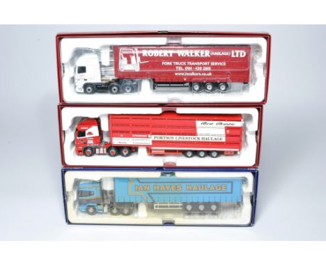 Corgi (boxed) 1/50 diecast model truck issues comprising sets in the livery of Hayes, Walker and Christie. Look to be mostly 