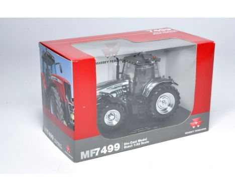 Universal Hobbies 1/32 farm model issue comprising Limited Edition Chrome Massey Ferguson 7499 Louisville Show Tractor. Excel