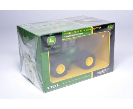 Britains 1/32 farm model issue comprising No.15578A John Deere 7520 4WD Tractor. Excellent and secure in very good to excelle