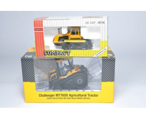 Norscot 1/32 diecast farm model issue comprising Challenger MT765D Tractor plus Joal Challenger. Both in boxes although have 