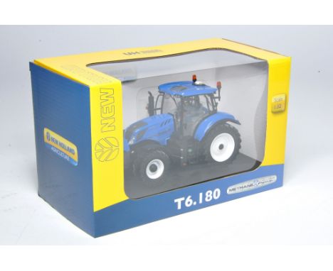Universal Hobbies 1/32 farm model issue comprising New Holland T6.180 Methane Power Tractor, excellent and secure in original