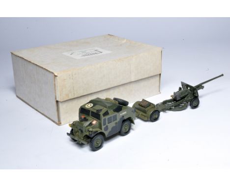 Bengurion (England) hand-built military models comprising US Quad Tractor, Limber and Field Gun Set. Displays without any obv